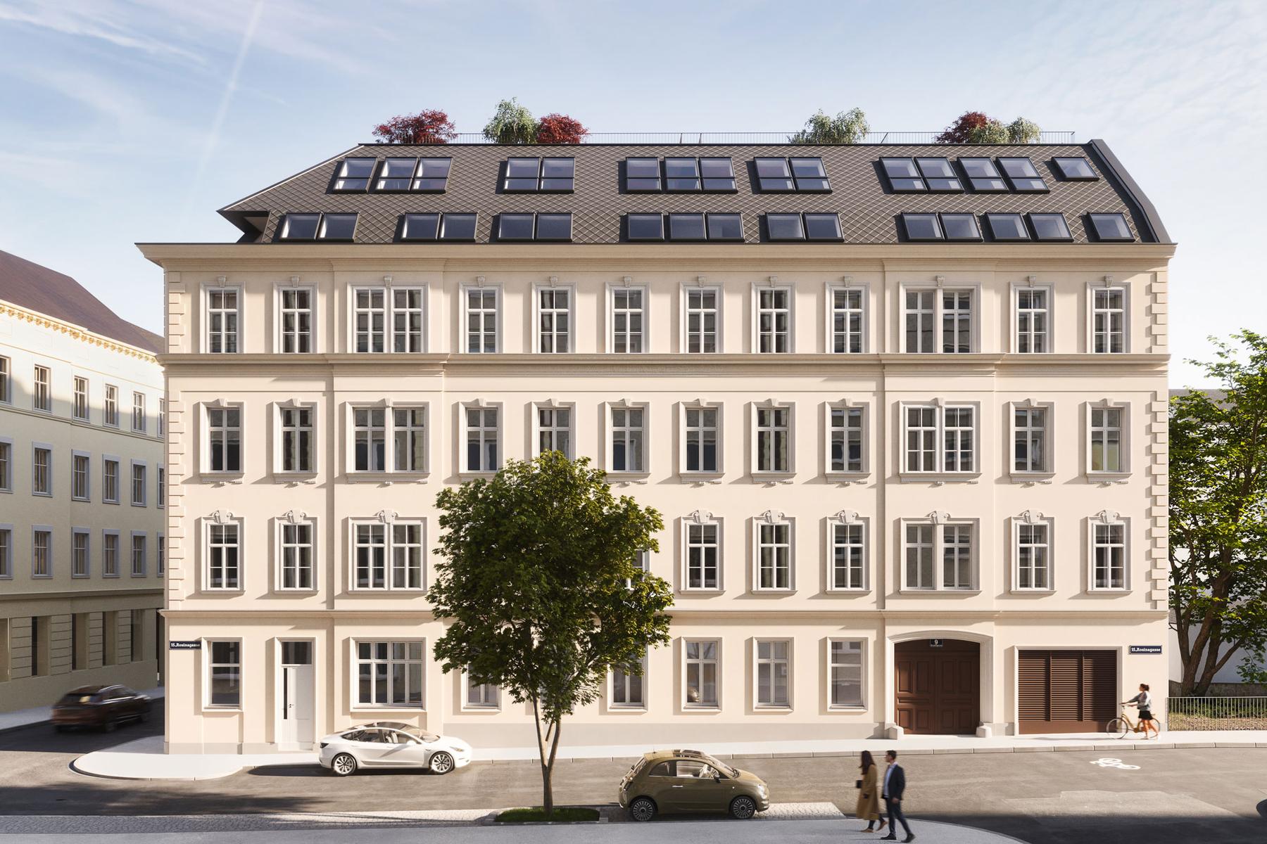 Sanierter Stilaltbau in der Rosinagasse 9 in Wien